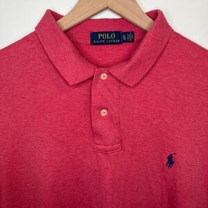 Polo Ralph Lauren Polo Shirt Men’s XL Salmon‎ Red Pony  Short Sleeve collared